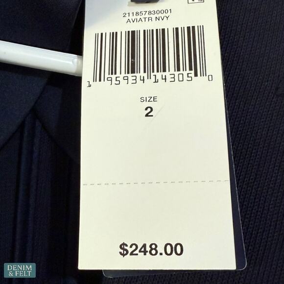 Polo Ralph Lauren Aviator Navy Knit Cotton Gold Crest Blazer Jacket NEW/NWT!! - Picture 14 of 15